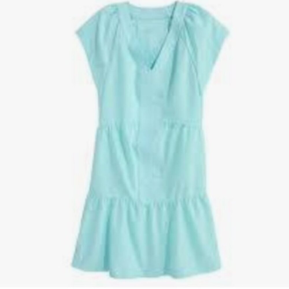 NWT Vineyard Vines, Harbor Tiered Dress, Island Paradise (sea foam green), Small